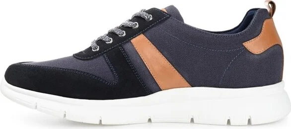 Thomas & Vine Adler Mixed Media Sneaker Grey - Image 4