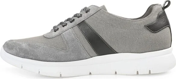 Thomas & Vine Adler Mixed Media Sneaker Grey - Image 6