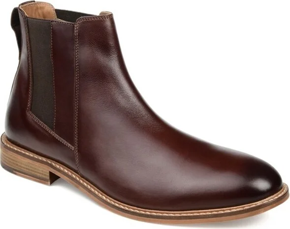 Thomas & Vine Corbin Plain Toe Chelsea Boot Brown