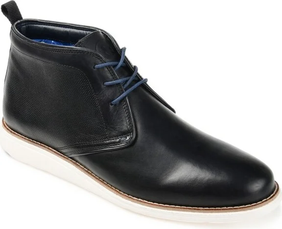 Thomas & Vine Cutler Embossed Chukka Boot Black