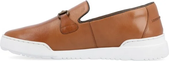 Thomas & Vine Dane Plain Toe Bit Loafer Cognac - Image 3