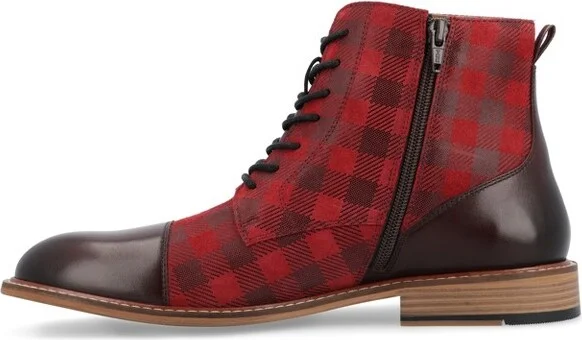 Thomas & Vine Delon Cap Toe Ankle Boot, Red - Image 2