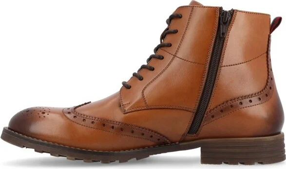 Thomas & Vine Edison Wingtip Ankle Boot, Cognac - Image 2