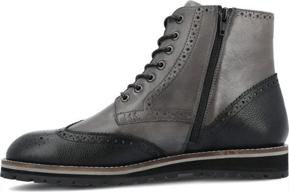 Thomas & Vine Elijah Wingtip Ankle Boot Tan - Image 4