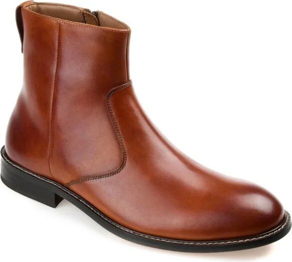Thomas & Vine Faust Plain Toe Ankle Boot Brown