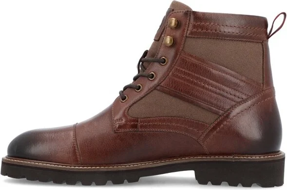 Thomas & Vine Feron Cap Toe Ankle Boot Brown - Image 5