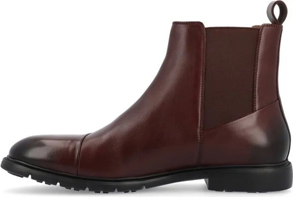 Thomas & Vine Hanford Plain Toe Chelsea Boot, Bordeaux - Image 2