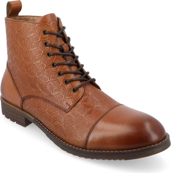 Thomas & Vine Kairo Cap Toe Ankle Boot, Cognac
