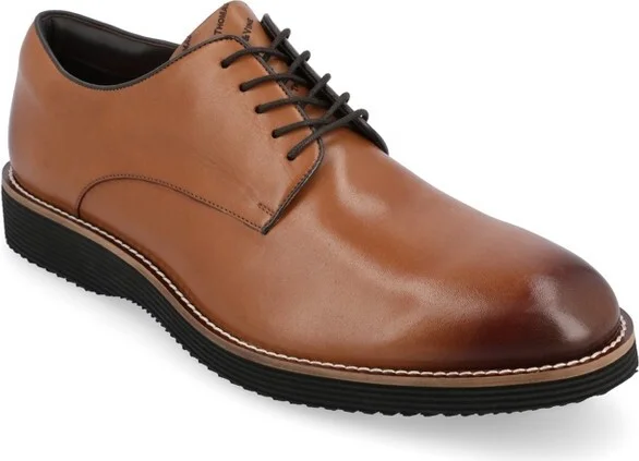 Thomas & Vine Latimer Plain Toe Derby Cognac