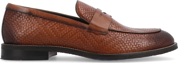 Thomas & Vine Men's Barlow Apron Toe Penny Loafers Dress Shoes - Image 2