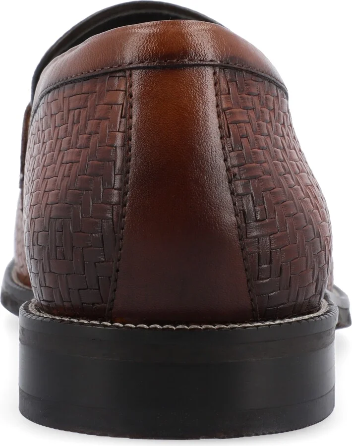 Thomas & Vine Men's Barlow Apron Toe Penny Loafers Dress Shoes - Image 3