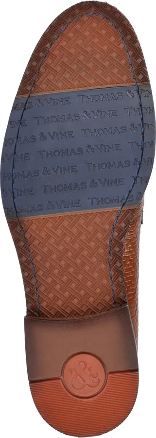 Thomas & Vine Men's Barlow Apron Toe Penny Loafers Dress Shoes - Image 5