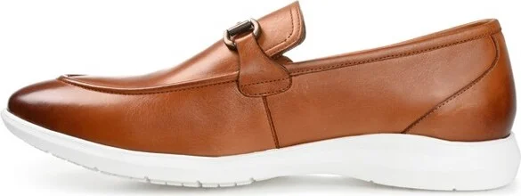 Thomas & Vine Mens Burns Slip-on Bit Loafer, Brown - Image 3