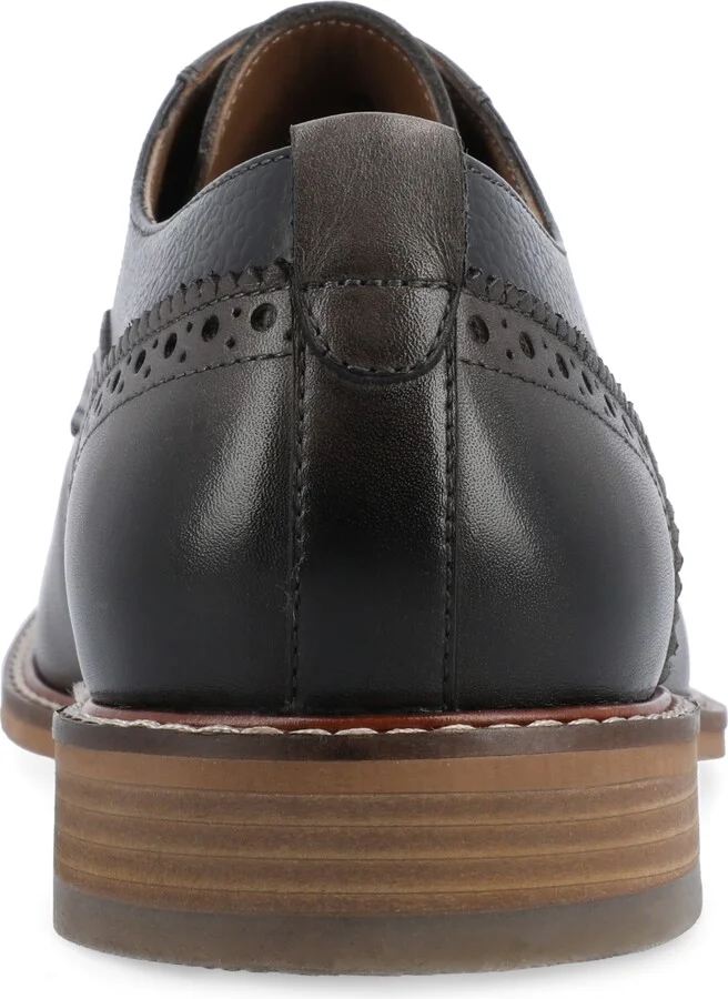Thomas & Vine Men's Clayton Plain Toe Brogue Derby Shoe - Image 3