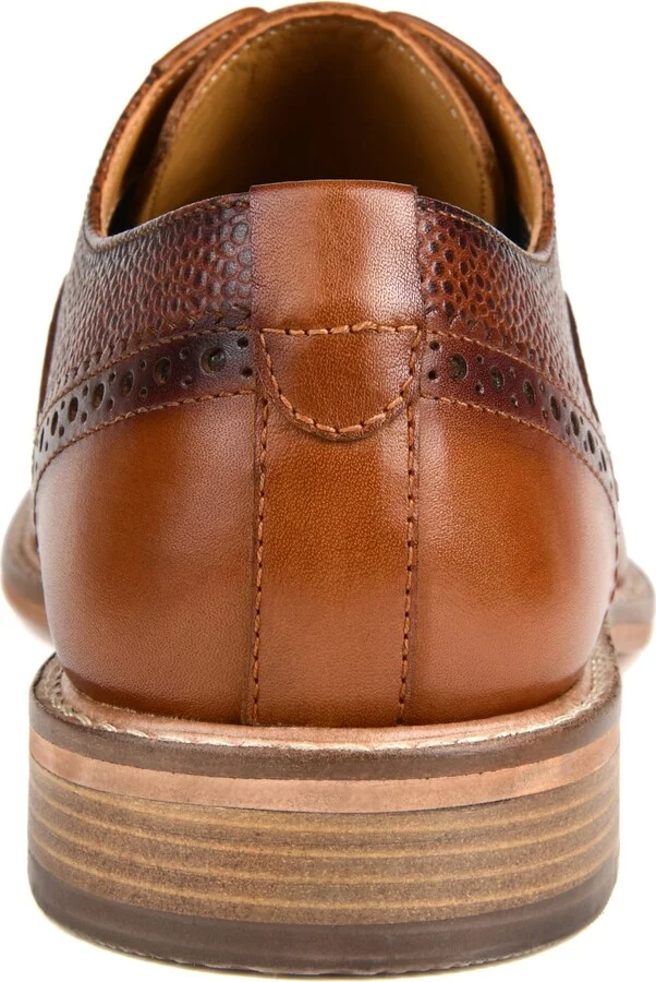 Thomas & Vine Men's Clayton Plain Toe Brogue Derby Shoe - Image 8
