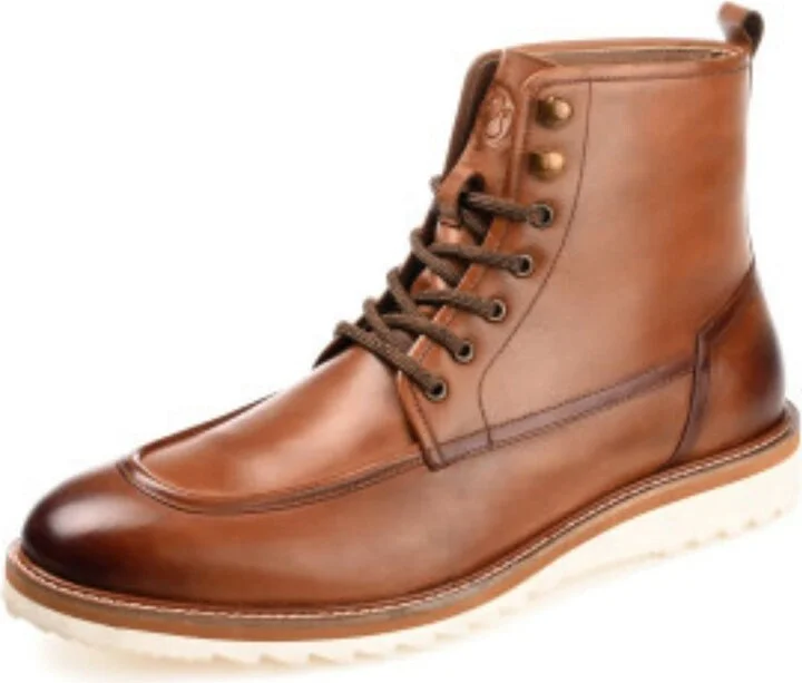 Thomas & Vine Mens Mitchell Tru Comfort Foam Lace-up Moc Toe Ankle Boot