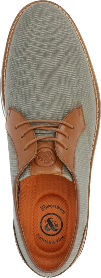 Thomas & Vine Men's Taggert Plain Toe Derby Casual Shoes - Image 4