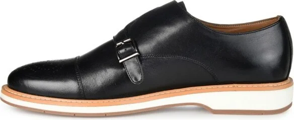 Thomas & Vine Ransom Cap Toe Monk Strap Dress Shoe Black - Image 3