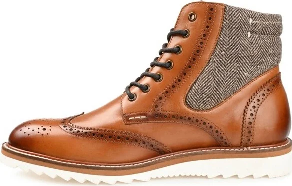 Thomas & Vine Rockland Wingtip Ankle Boot Cognac - Image 2