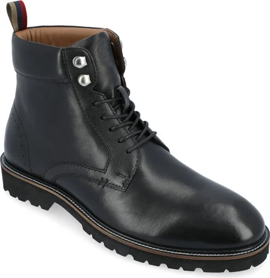 Thomas & Vine Simeon Plain Toe Ankle Boot Black