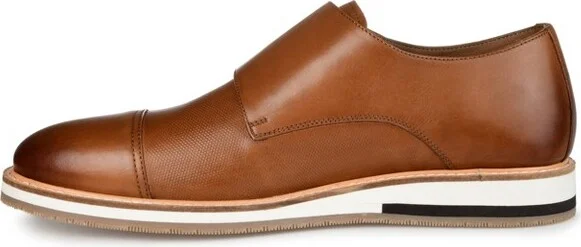 Thomas & Vine Thatcher Cap Toe Monk Strap Dress Shoe Black - Image 3