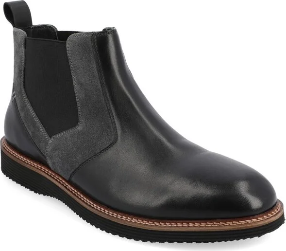 Thomas & Vine Ventura Plain Toe Chelsea Boot, Black