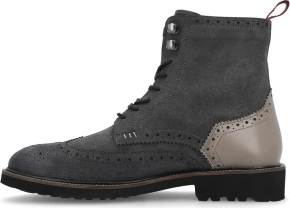 Thomas & Vine Welch Wingtip Ankle Boot Charcoal - Image 4
