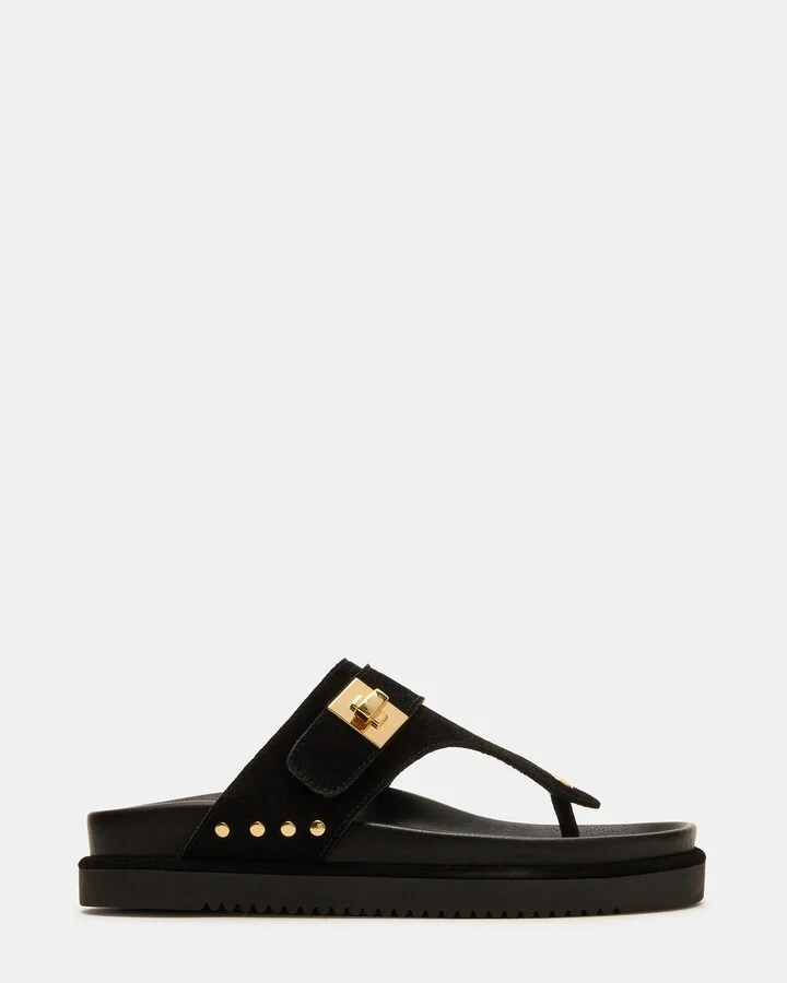 Thona Black Suede