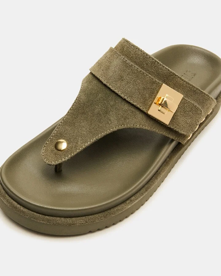 Thona Olive Suede - Image 3