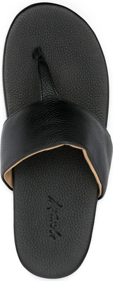 Thong-Strap Leather Sandals - Image 4