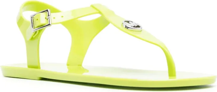 Thong-Strap Logo Plaque Sandals - Image 2