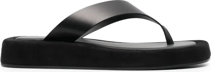 Thong-Strap Slip-On Sandals