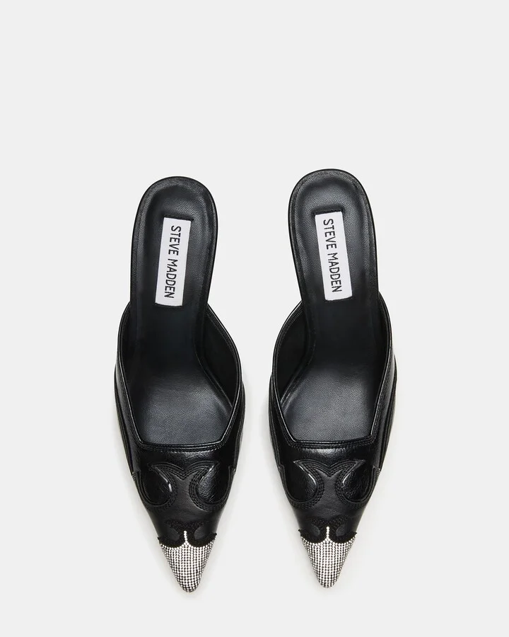 Thorin Black Leather Rhinestones - Image 4