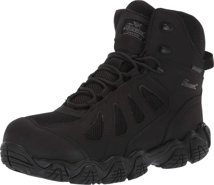 Thorogood 6 Crosstrex Side Zip Waterproof Comp Toe Men's Boots Black : 4 D - Medium, Textile/Leather - Image 2