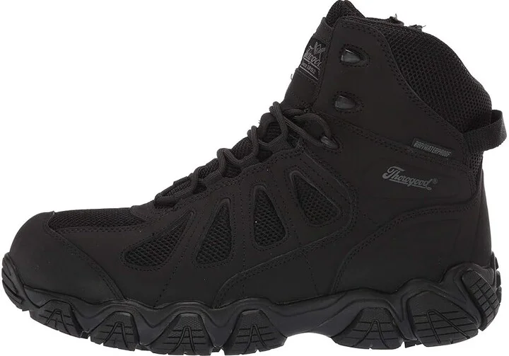 Thorogood 6 Crosstrex Side Zip Waterproof Comp Toe Men's Boots Black : 4 D - Medium, Textile/Leather - Image 7