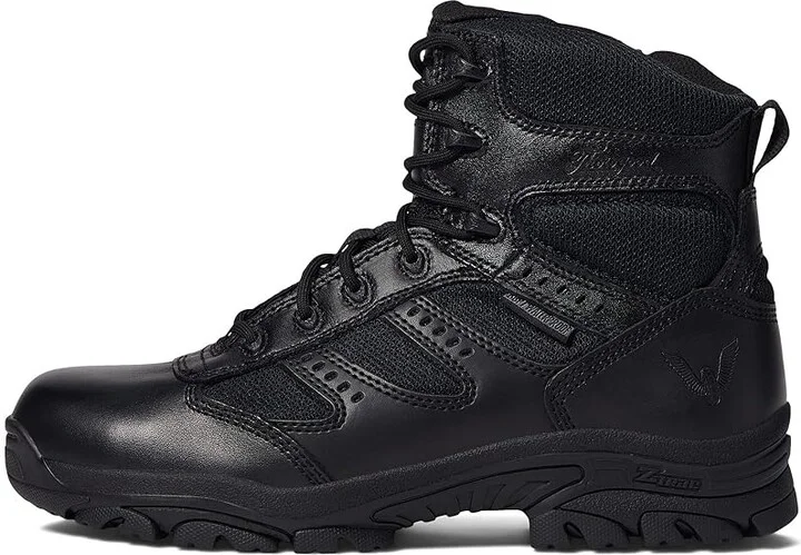 Thorogood 6 Plain Toe Waterproof Men's Shoes Black : 4 D - Medium, Leather/Textile - Image 5