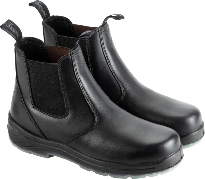 Thorogood 6” Slip On Station Boots for Men and Women - Soft Toe Leather with Quick Release