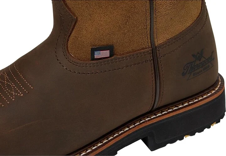 Thorogood American Heritage Independence Square Toe Waterproof Soft Toe Men's Boots Crazy Horse : 9 D - Medium - Image 6