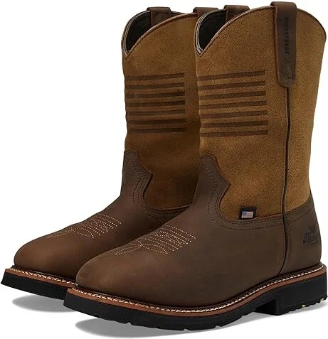 Thorogood American Heritage Independence Square Toe Waterproof Soft Toe Men's Boots Crazy Horse : 9 D - Medium