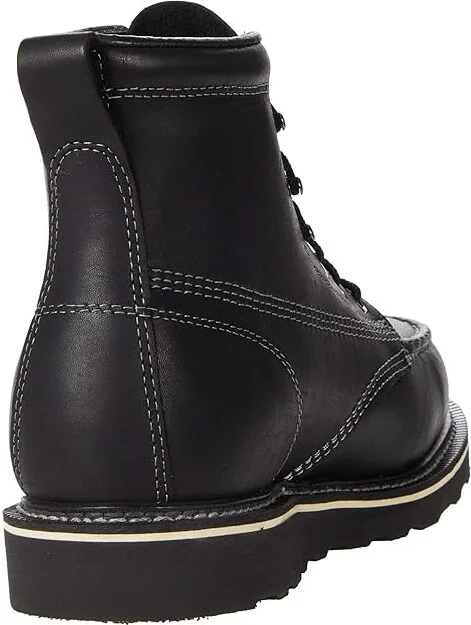 Thorogood American Heritage Midnight Series 6 Moc Toe Men's Shoes Black : 8.5 D - Medium, Leather - Image 4