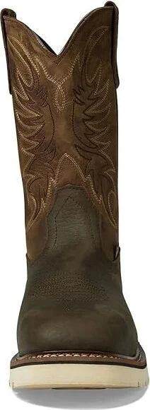 Thorogood American Heritage Square Toe Wellington Men's Shoes Crazy Horse Upper/Pebble Brown Bottom : 15 D - Medium - Image 2