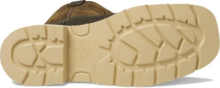 Thorogood American Heritage Square Toe Wellington Men's Shoes Crazy Horse Upper/Pebble Brown Bottom : 15 D - Medium - Image 3