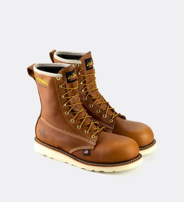 Thorogood American Heritage Waterproof 8" Tobacco Safety Toe Work Boots for Men - Image 3