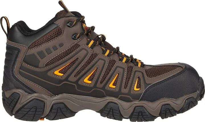 Thorogood Crosstrex Mid Waterproof Comp Toe Men's Boots Brown/Orange : 11.5 D - Medium, Textile/Leather - Image 7