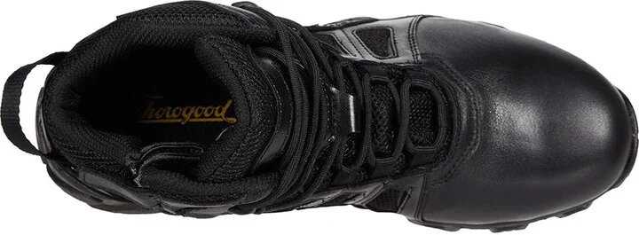 Thorogood Crosstrex Side Zip Mid Waterproof Comp Toe Polished Men's Shoes Black : 10 D - Medium, Textile/Leather - Image 2