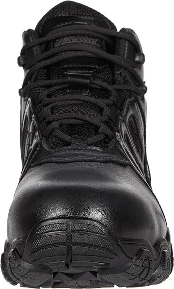Thorogood Crosstrex Side Zip Mid Waterproof Comp Toe Polished Men's Shoes Black : 10 D - Medium, Textile/Leather - Image 5