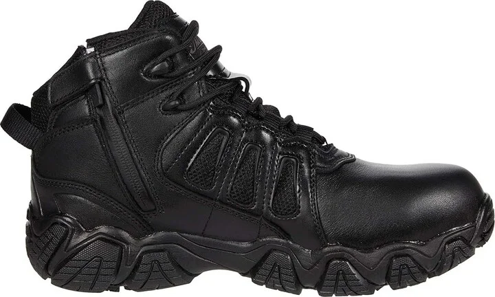 Thorogood Crosstrex Side Zip Mid Waterproof Comp Toe Polished Men's Shoes Black : 10 D - Medium, Textile/Leather - Image 7