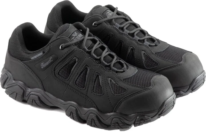 Thorogood Crosstrex Waterproof Athletic Safety Toe Work Shoes for Men - Lightweight Premium Leather and Mesh with Comfort Insole and Slip-Resistant Outsole; ASTM Rated