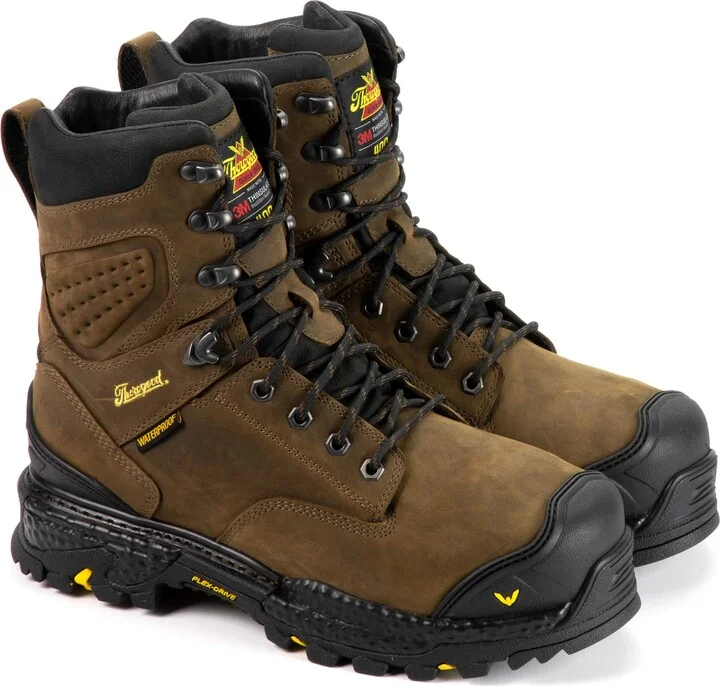 Thorogood Infinity FD Series 8” Waterproof Composite Toe Work Boots for Men with Full-Grain Leather