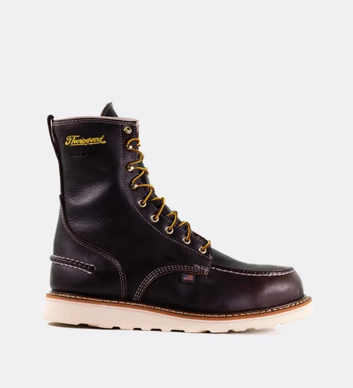 Thorogood Men's 1957 Series Waterproof 8" Briar Pitstop Moc Toe Work Boots for Men